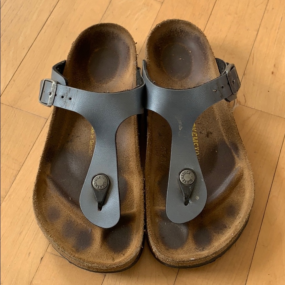 Birkenstock gizeh silver grey 36 sandal